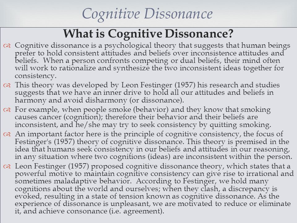 Fighting Cognitive Dissonance & The Lies We Tell Ourselves